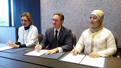 Signature d'un accord de coopération avec la Caixa espagnole et l’IOM pour la mise en place de l’initiative Incorpora en Tunisie